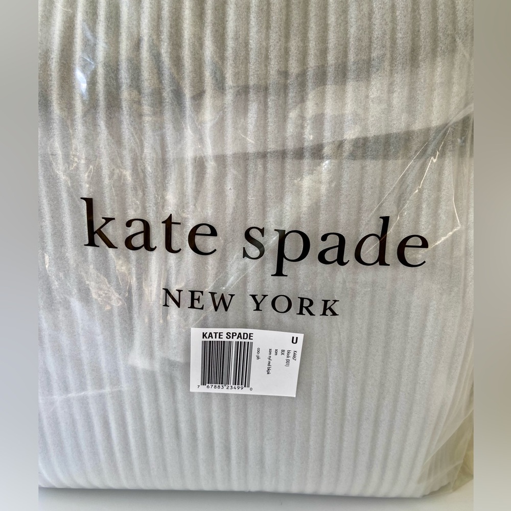 Kate Spade Nylon Backpack, Backpack with Adjustable Straps, Black - Picture 8 of 12